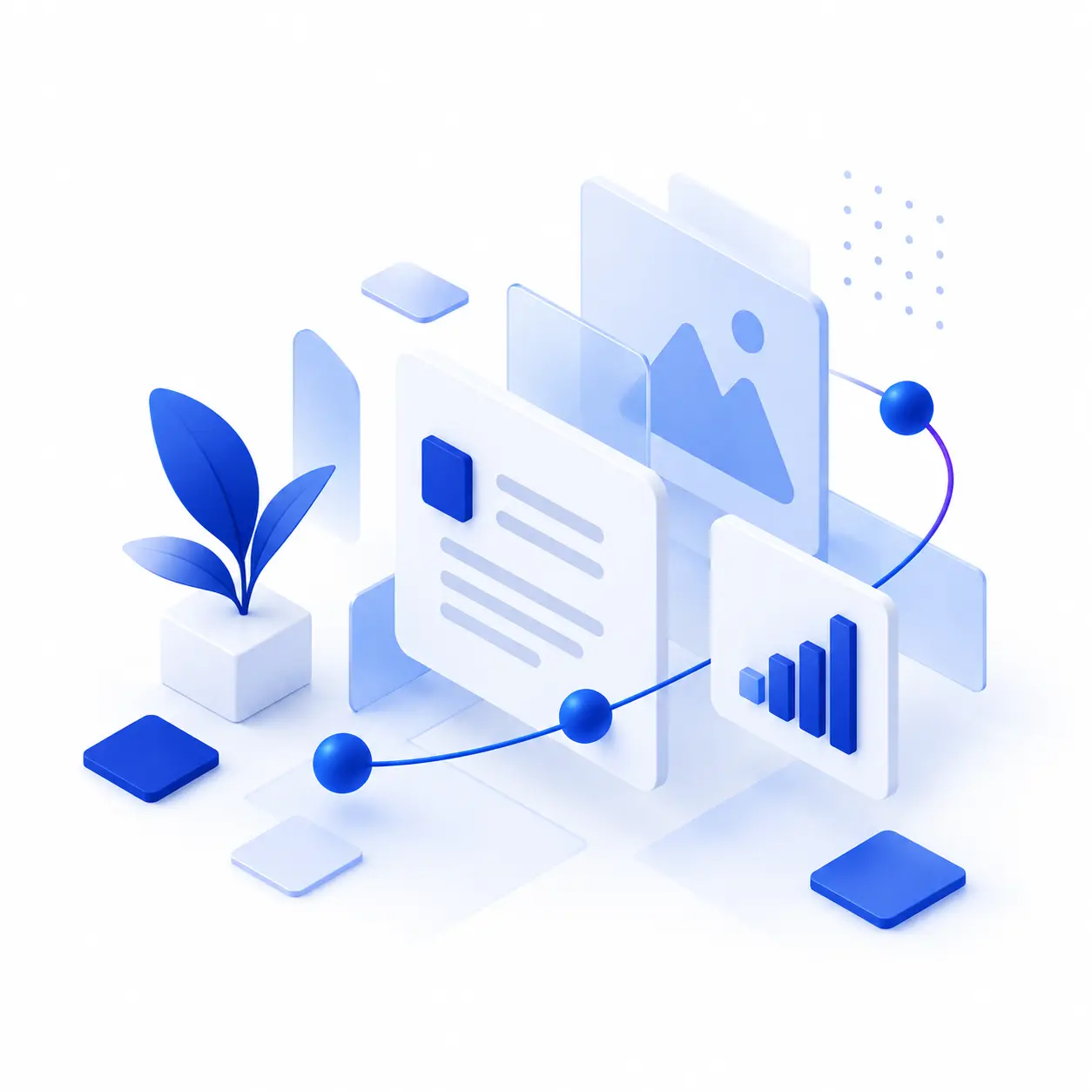 Tentang 3 Ilustrasi Content SEO Disini